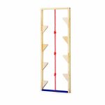 Stelzenwand mit Klettertau für Turnwände, 215 × 80 cm
