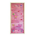 Free-Climbing-Element Ziegeldesign mit 10 Griffen, 215 × 100 cm