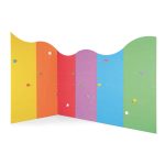 Free-Climbing-Wandanlage, bunt besandet – 6-teilig mit 40 Griffen