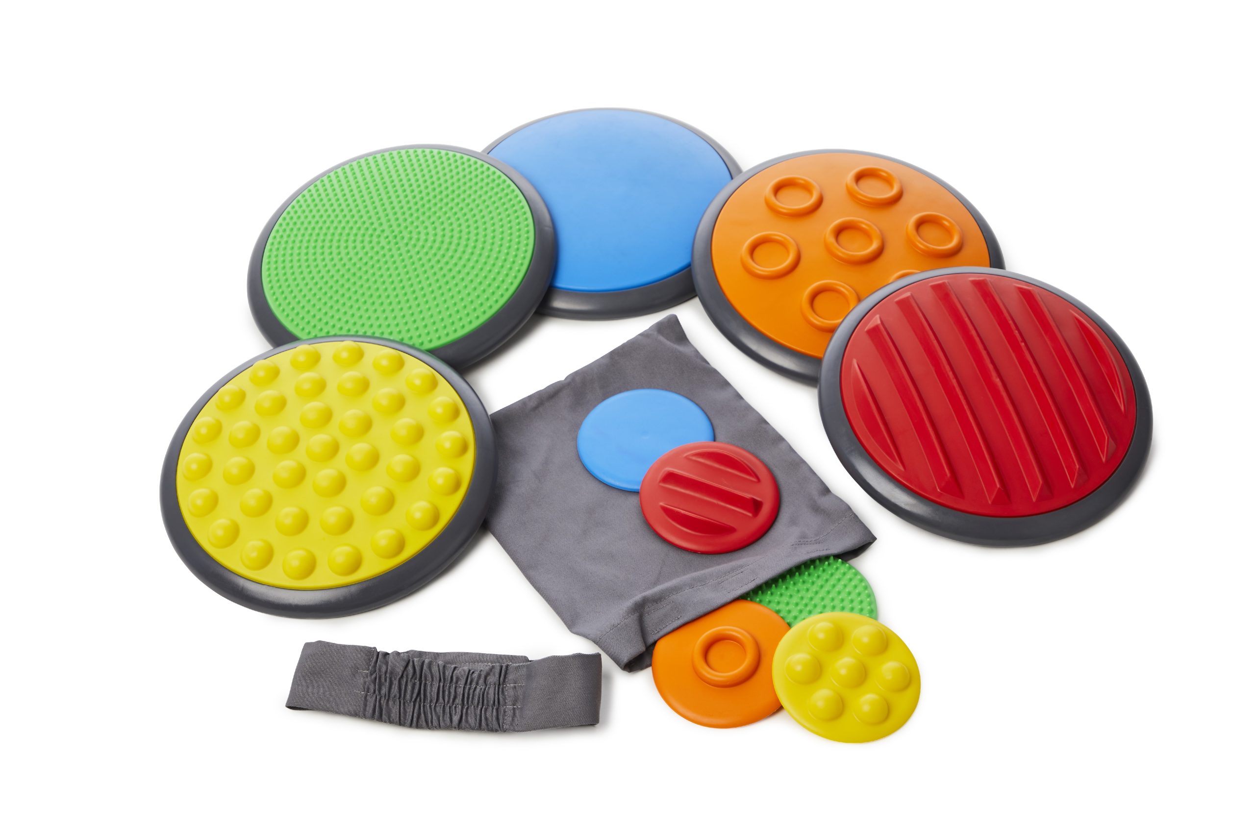 2117_tactile_discs_set1_gonge.jpg Gonge Taktile Scheiben Set 1, 10-teilig – Bild 1