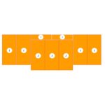 Fallschutz-Mattensatz VB 160 für 3-teilige Umklappturnwand – 9-teilig