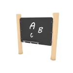 Outdoor-Kreidetafel ROBINIA mit Holzpfosten