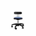 Rollhocker Star mit ovaler Lehne