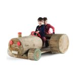 Traktor Bulldog aus Kiefernholz