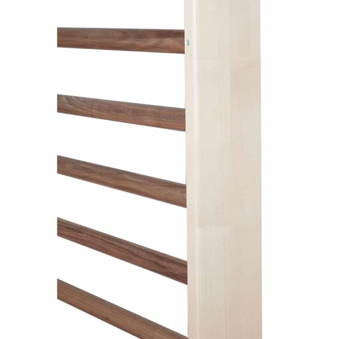 Sprossenwand Exklusiv mit ovalen Sprossen – Holzart wählbar – Bild 2