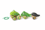 Nachziehbare Frosch-Familie