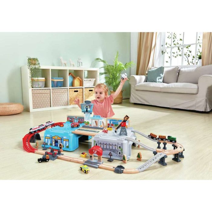 Großstadtlandschaft Eisenbahn in Aufbewahrungsbox – Bild 3
