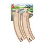 Lange Eisenbahnkurvenschienen, 4 Stück – Bild 2