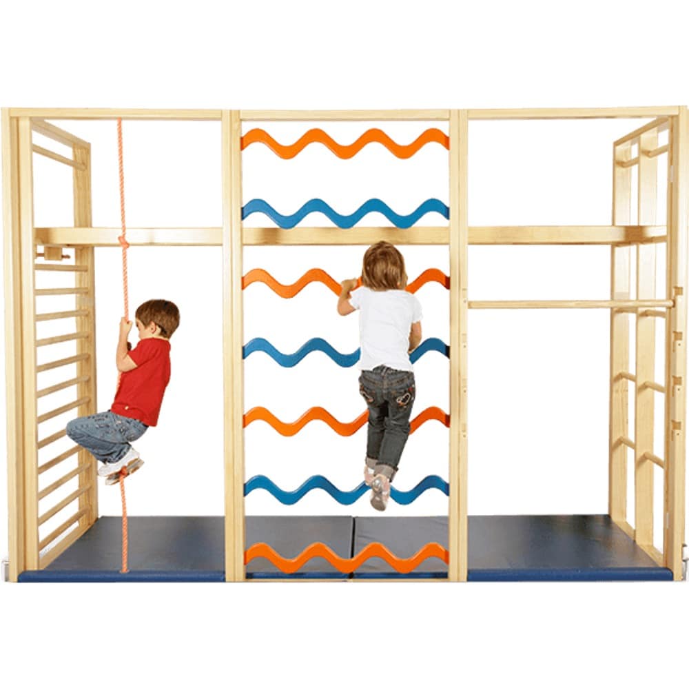 Klappturnwand6tlg.jpg Klappturnwand mit Wellensprossenelement, 6-teilig – Bild 1