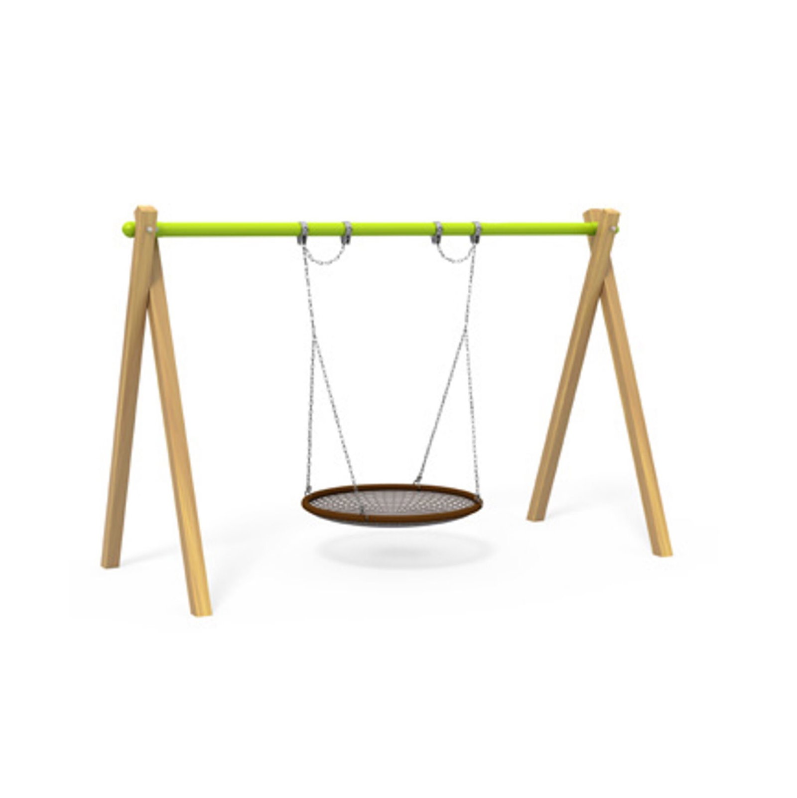 SW-351D-scaled-1.jpg Nestschaukel mit Holzpfosten (Limette) – Bild 1