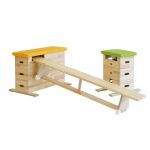 3-teiliger Massivholz-Sprungkasten – Länge und Farbe wählbar