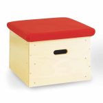 Kleiner Ecoline-Sprungkasten, 1-teilig – Bezug und Farbe wählbar