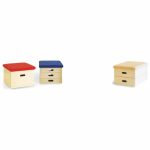 Kleiner Ecoline-Sprungkasten, 3-teilig – Bezug und Farbe wählbar – Bild 3