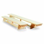 Niedrige Krippen-Turnbank, 21 cm hoch – Länge wählbar