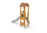 Spielturm mit Rutsche, Spielwänden und Kletterwand – Bild 2