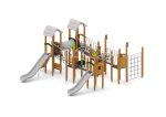 Große Spielanlage mit Rutschen, Spielwänden, Kriechtunnel und Kletterelementen – Bild 2