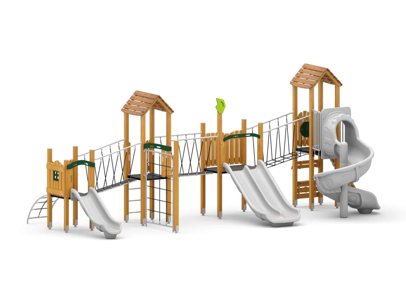 W-B015-1-scaled-1.jpeg Spielplatzanlage mit Rutschen, Spiralrutsche, Brücken und Kletterelementen – Bild 1