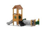 U3-Spielturm mit Rutsche, Spielwänden und Kriechtunnel – Bild 2