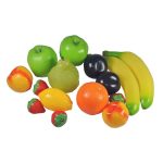 Früchte-Set aus PVC, 15-teilig