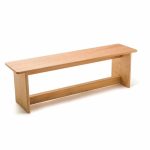 Sitzbank aus Buche, 120 cm