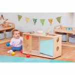 Millhouse Kleinkind-Spielküche mit Krabbeltunnel und Spiegel – Bild 3