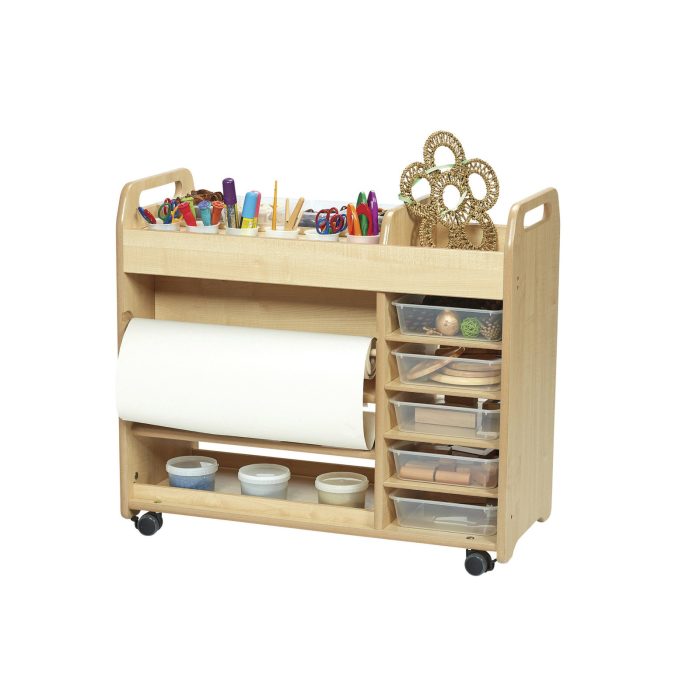 Millhouse fahrbares Kreativregal mit Boxen und Papierrollenhalter – Bild 2