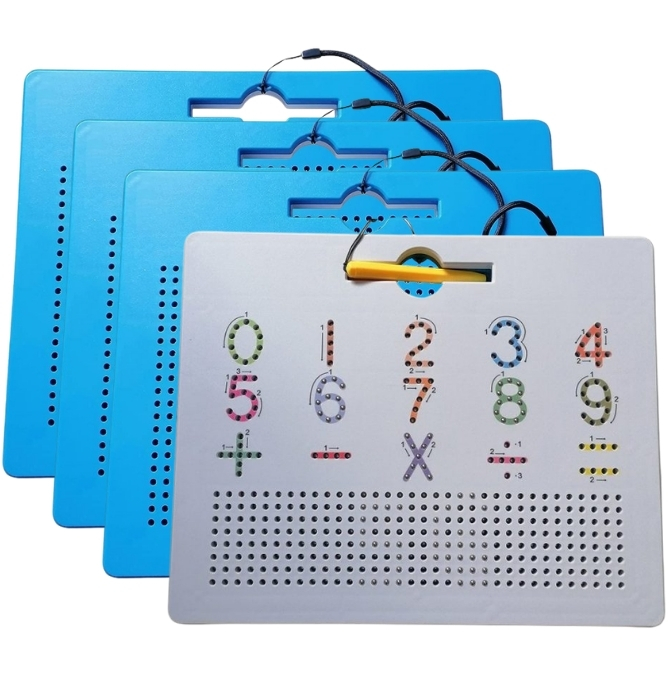 Magnet Zeichentafel 4er Set beleduc Magnetische Zeichentafel 2-in-1 4er-Set – Bild 1
