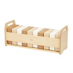 Millhouse Bodenkissen-Set Natur mit Regal, 10 Kissen