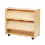 Millhouse Bücherwagen mit Präsentationsfläche und Regalfächern