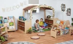 Millhouse Leseecke mit Bücherregalen und Dachhöhle – Bild 2